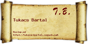 Tukacs Bartal névjegykártya